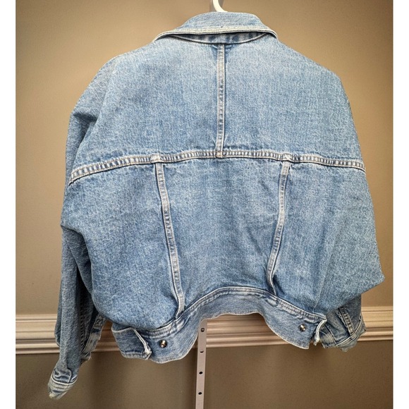 Vintage Georges Marciano for Guess Denim Jacket XL Blue Acid Wash Trucker 80/90s - Picture 2 of 7